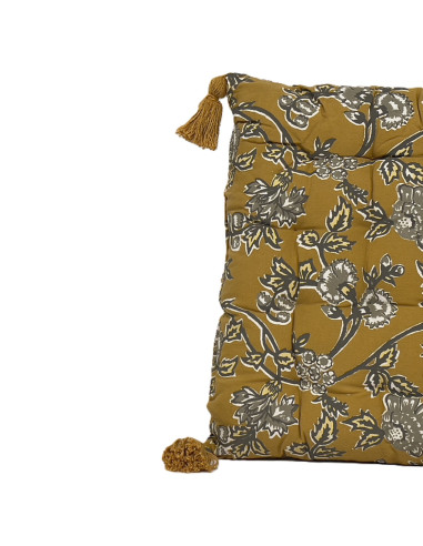 Cojín Print Amarillo Silla 40x40cm - Textil Hogar Moderno