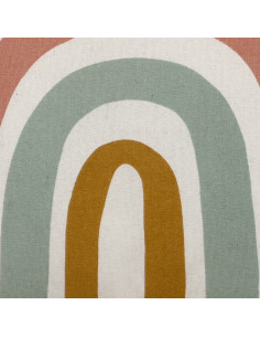Cojín Pompones Arcoíris 45x45cm - Textil Hogar Infantil 2