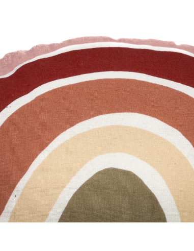 Cojín Pompones Verde Arcoíris 30x50cm - Textil Hogar