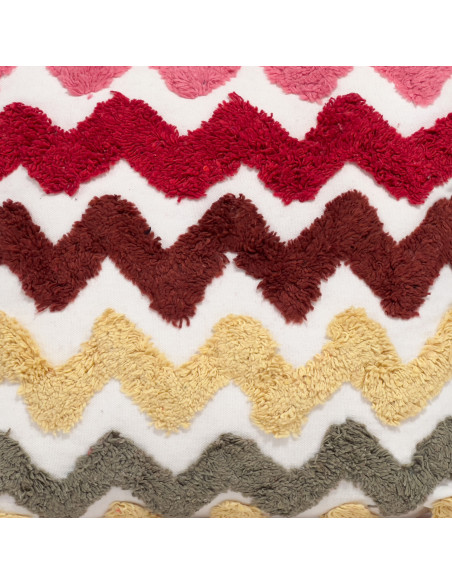 Cojín 40x40cm kids zigzag verde