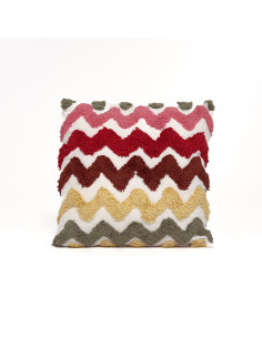 Cojín 40x40cm kids zigzag verde