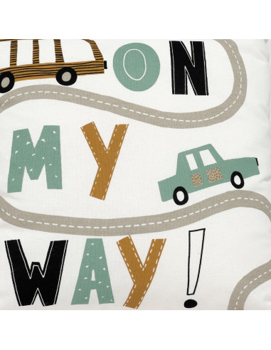 Cojín Kids On My Way 45x45cm - Textil Hogar Infantil