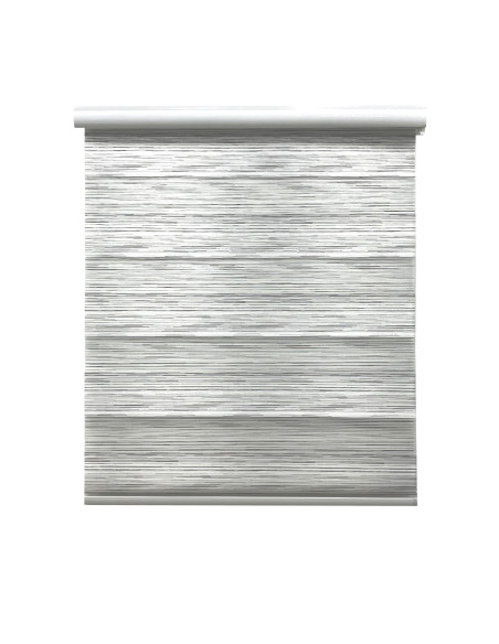 Cortina roller 100x180cm duo jasp. plata cl98182