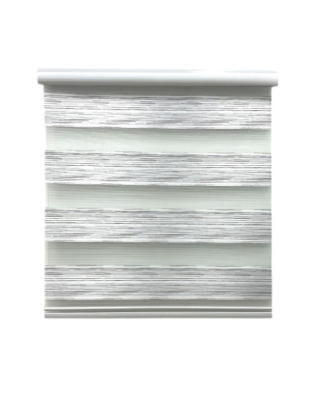 Cortina roller 100x180cm duo jasp. plata cl98182