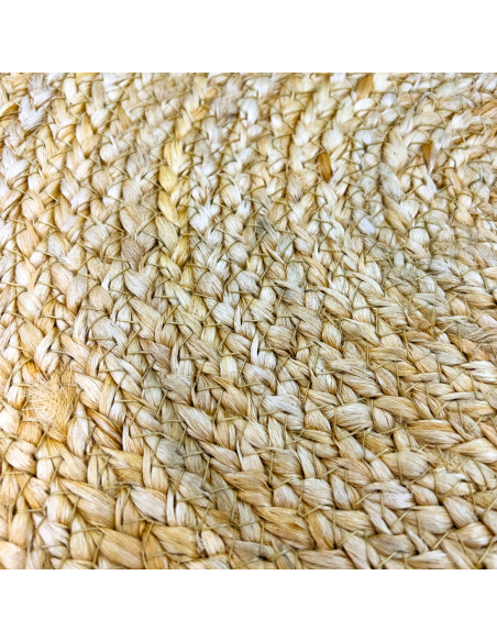 Individual 38x38cm yute redondo