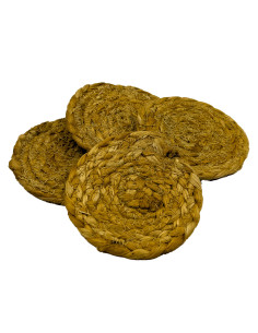 Set 4 posavasos yute 10x10cm 2