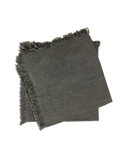 Set 2 Servilletas Gris 45x45cm