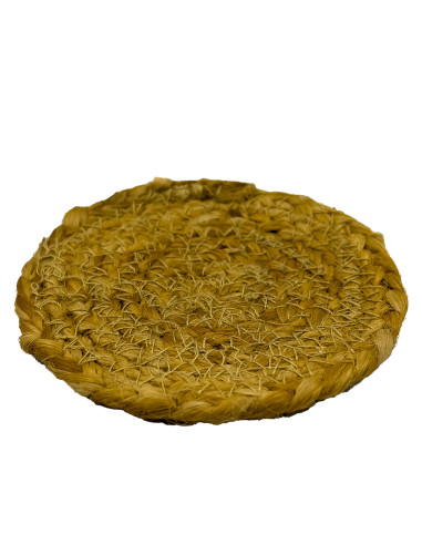 Set 4 Posavasos de Yute 10x10cm - Protección Natural para Mesas