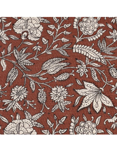 Individual 33x45cm flower print rojo 2