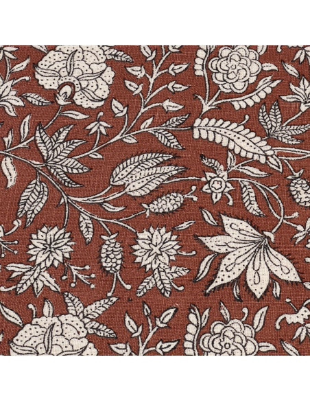 Individual 33x45cm flower print rojo