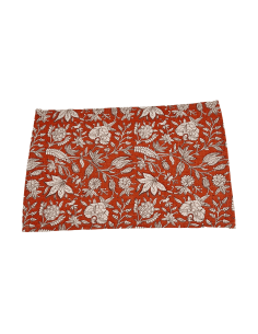 Individual 33x45cm flower print rojo
