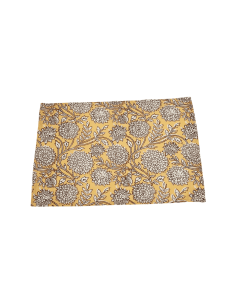 Individual 33x45cm flower print crudo