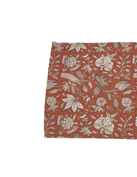 Individual 33x45cm flower print rojo