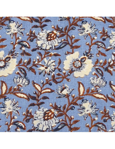 Individual Estampado Floral Azul 33x45 cm - Textil Comedor
