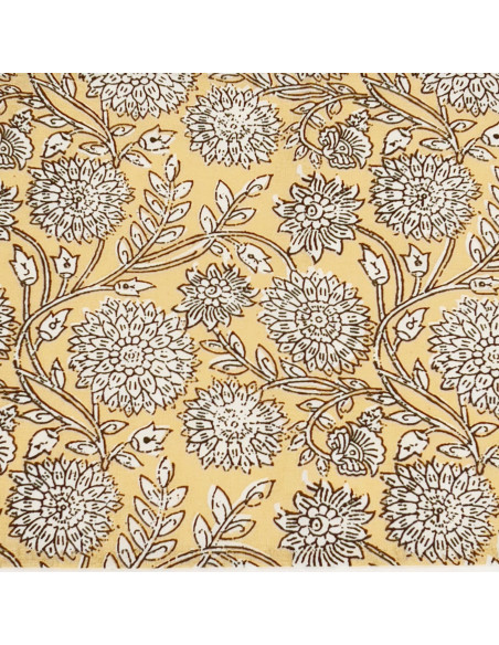 Individual 33x45cm flower print crudo