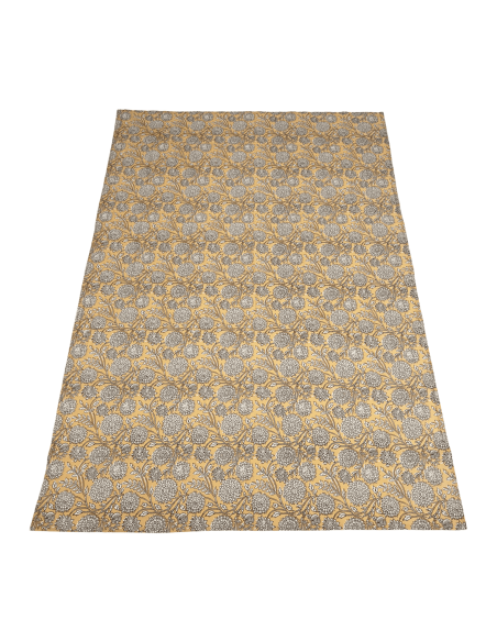 Mantel flower print crudo 150x250cm