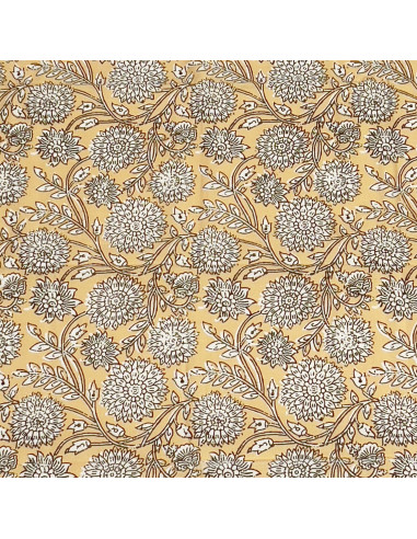 Mantel Flower Print Crudo 200x135cm - Textil Comedor