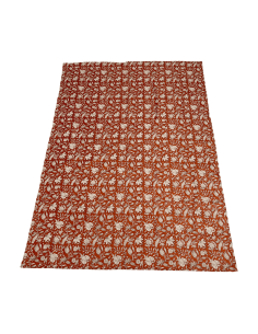 Mantel flower print rojo 150x250cm