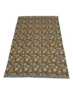 Mantel flower print rojo 200x135cm