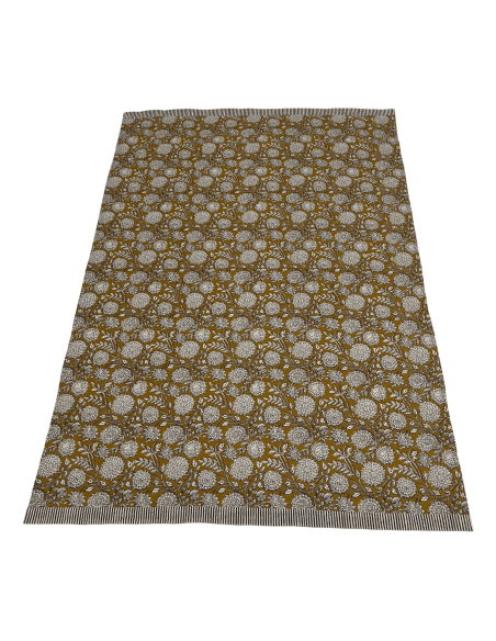 Mantel flower print rojo 200x135cm