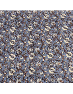 Mantel flower print azul 150x250cm 2