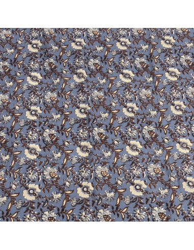 Mantel Flower Print Azul 150x250cm - Decoracion Comedor