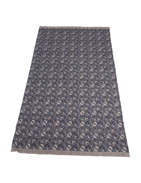 Mantel flower print azul 150x250cm