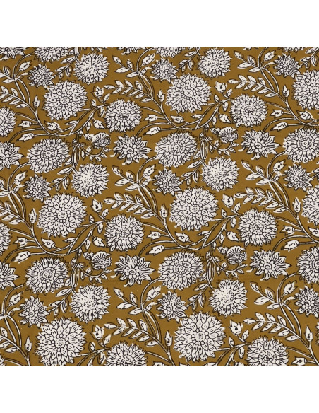 Mantel flower print rojo 200x135cm