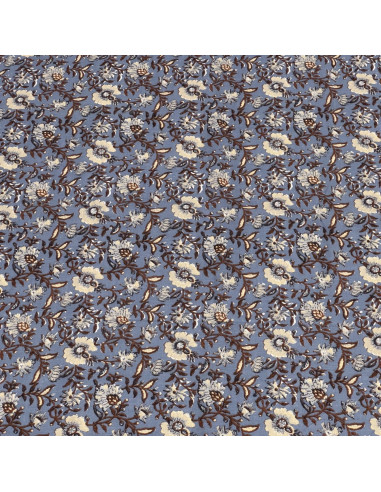 Mantel Flower Print Azul 200x135cm - Textil Comedor