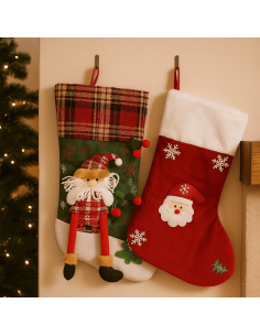 Bota navidad pascuero 34x21cm 2