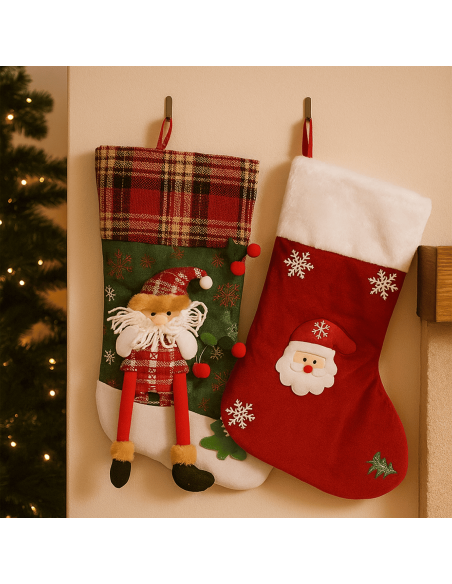 Bota navidad pascuero 34x21cm