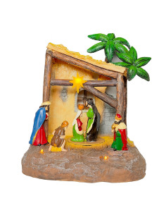 Pesebre con luz y sonido 23cm