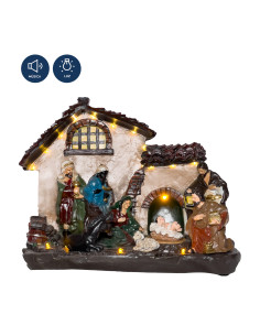 Pesebre con luz y sonido 29cm