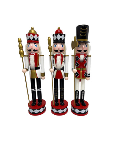 Cascanueces De Madera 60 Cm - Decoración Navideña Elegante