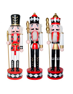 Cascanueces madera 38cm rombos