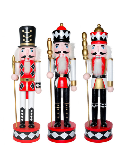 Cascanueces madera 38cm rombos