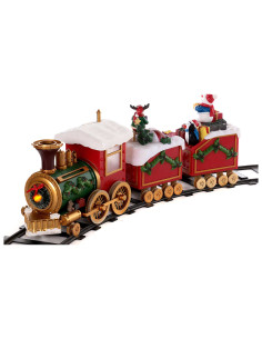 Tren navidad 53x16cm con rieles, luz y sonido 2
