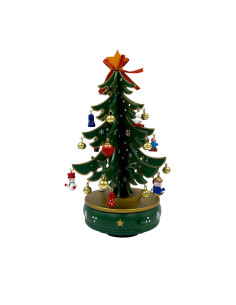 Caja musical 21cm árbol navidad