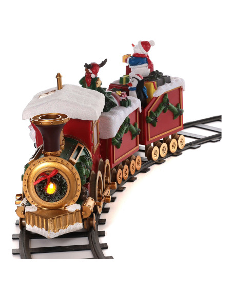 Tren navidad 53x16cm con rieles, luz y sonido