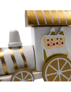 Tren navidad 24,5cm blanco 2