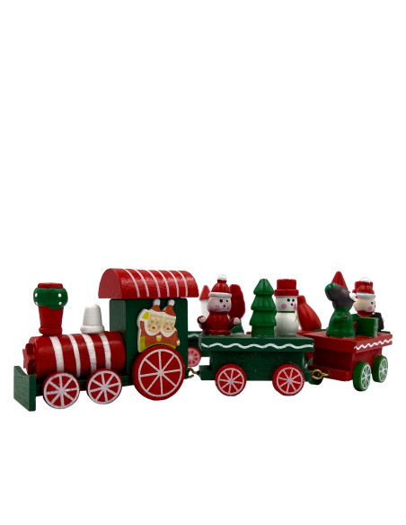 Tren navidad 41,5cm decorativo madera