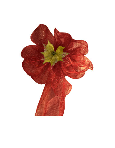 Malla Navidad 52x915cm Rojo - Decoración Navideña