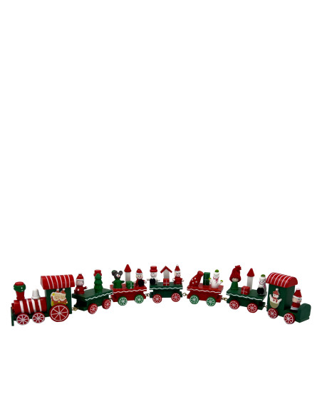 Tren navidad 41,5cm decorativo madera