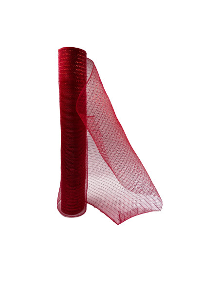 Malla navidad 52x915cm rojo