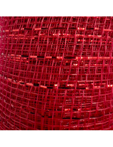 Malla Navidad 52x915cm Rojo - Decoración Navideña