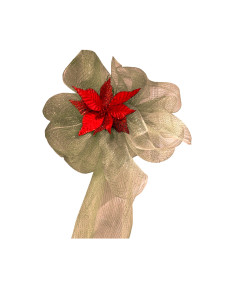 Malla navidad 52x915cm champán 2