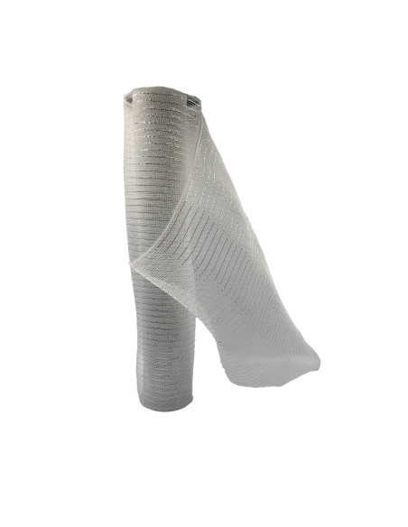 Malla navidad 52x915cm plateado