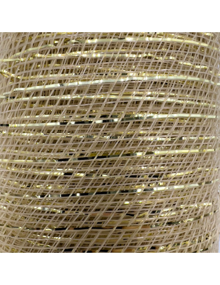 Malla navidad 52x915cm champán