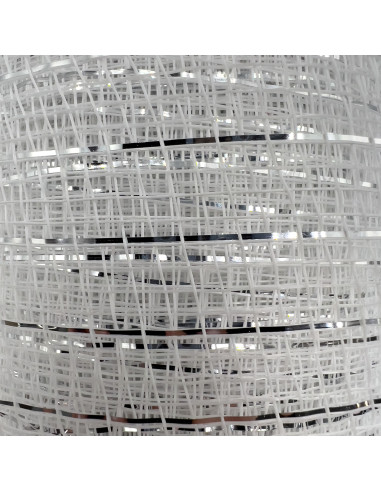 Malla Navidad Plateada 52x915cm - Decoración Navideña