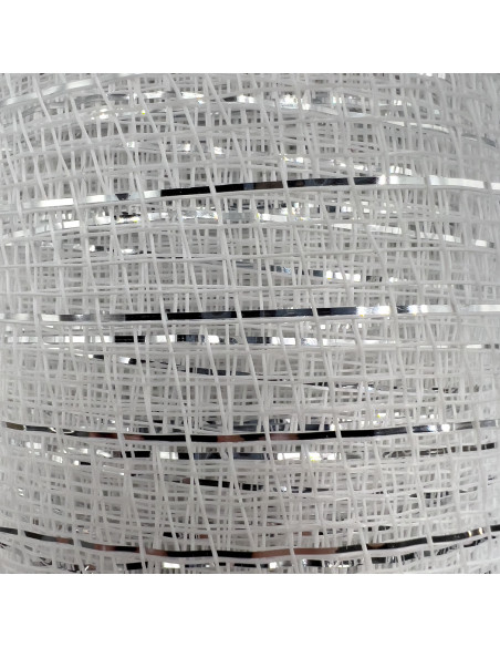 Malla navidad 52x915cm plateado